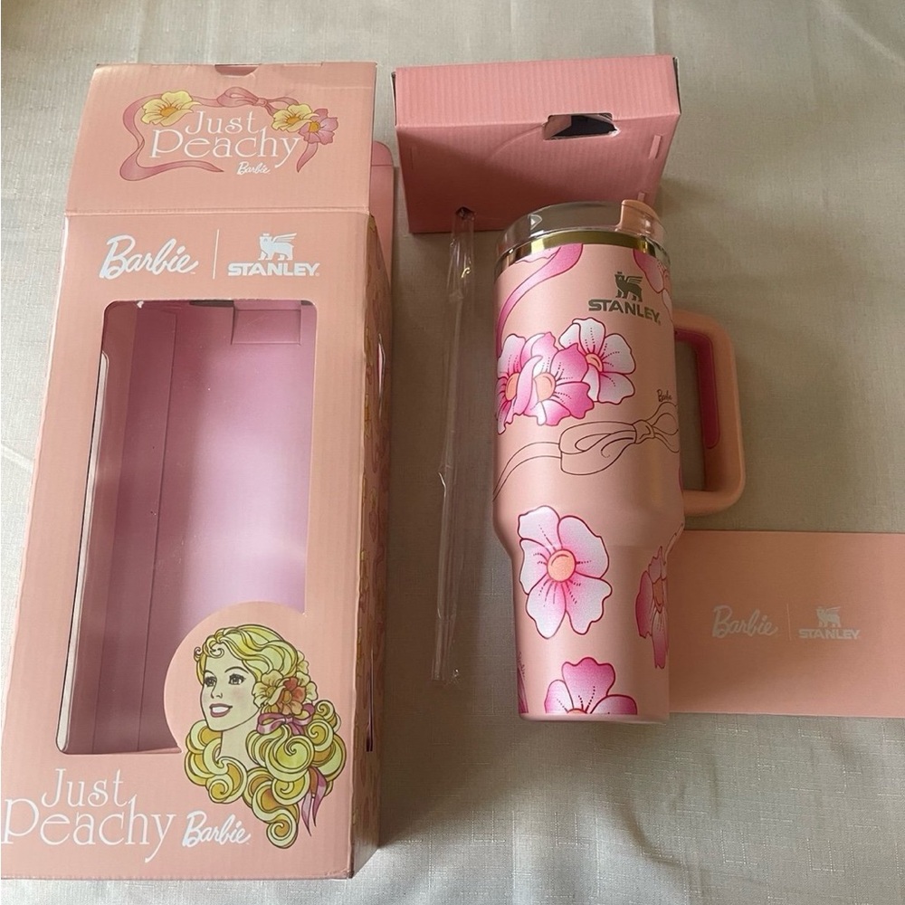 Stanley Barbie Just Peachy Floral Tumbler